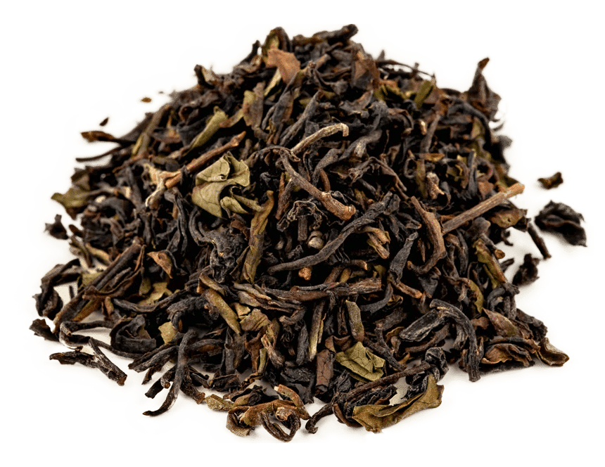 Darjeeling black tea leaves